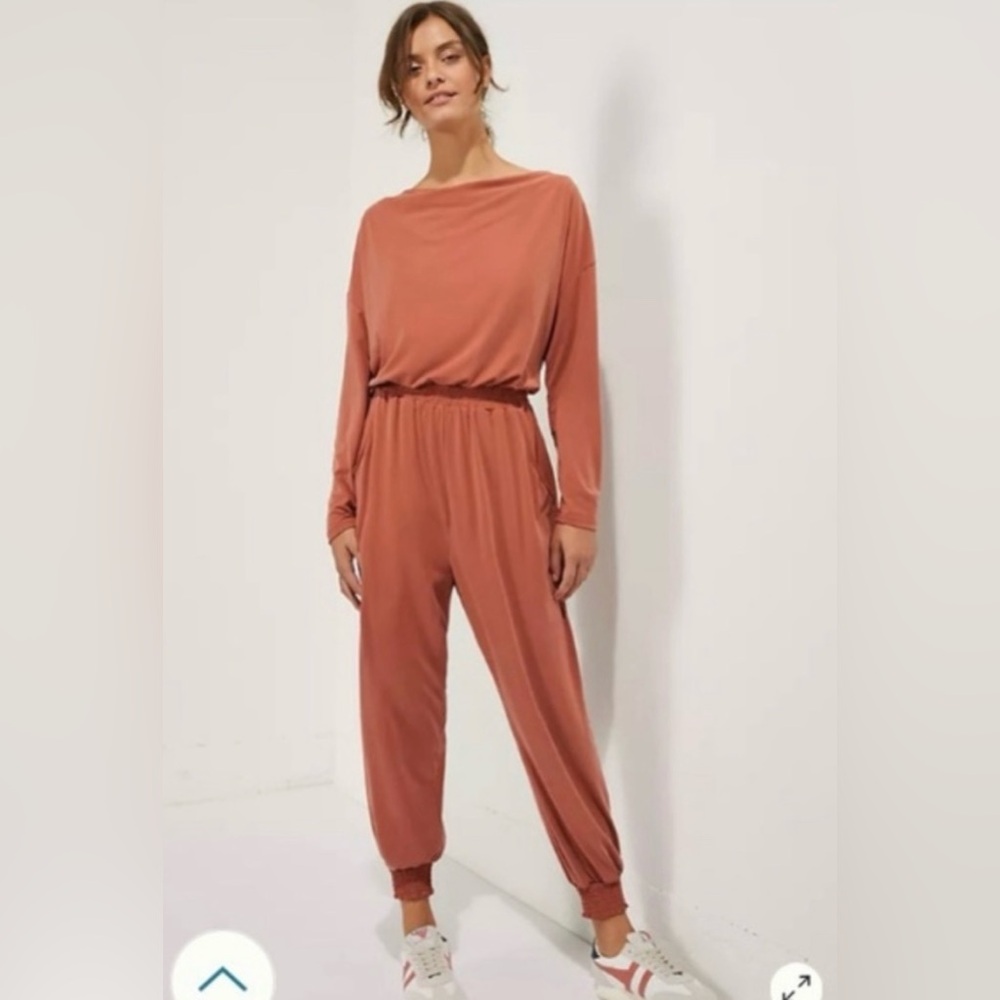 Saturday Sunday by Anthropologie Dylan Cowl Neck Jumpsuit Large